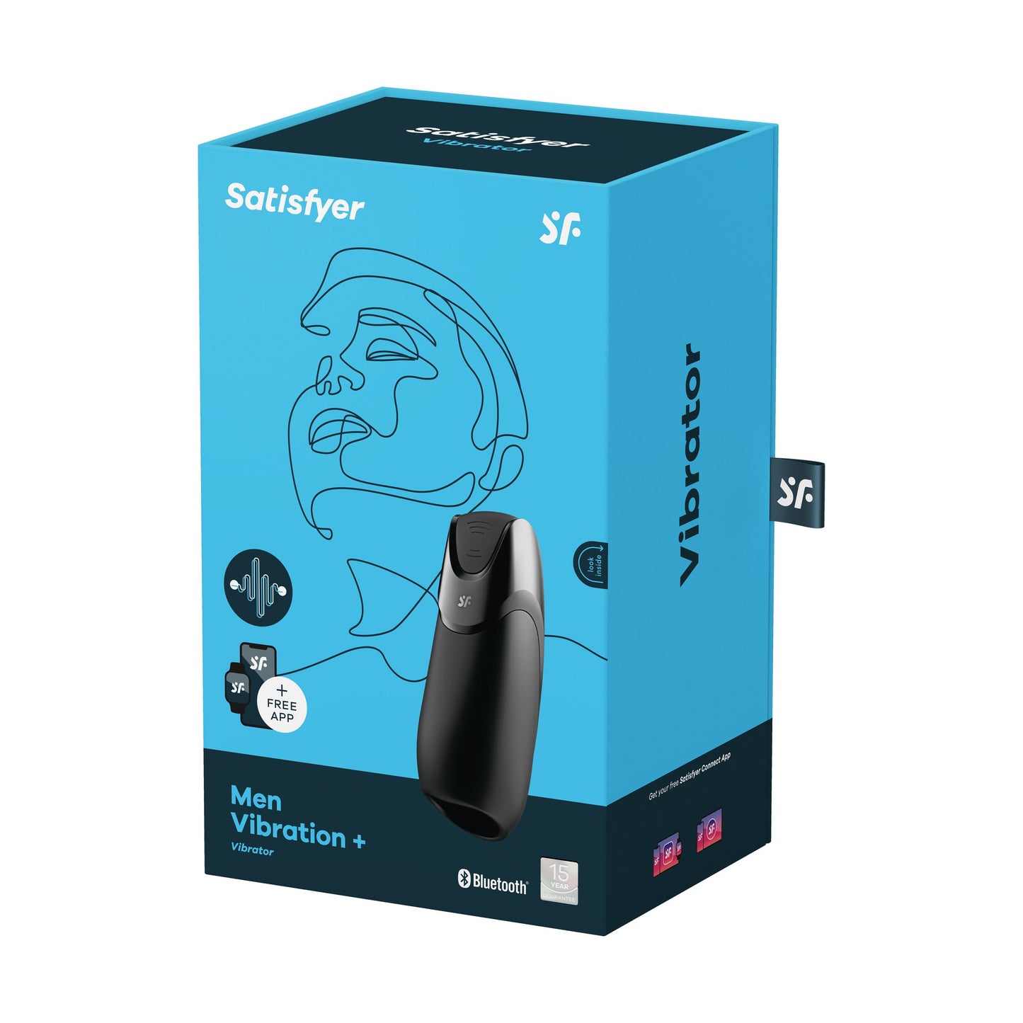 Satisfyer Men Vibration+ Connect App - Zwart