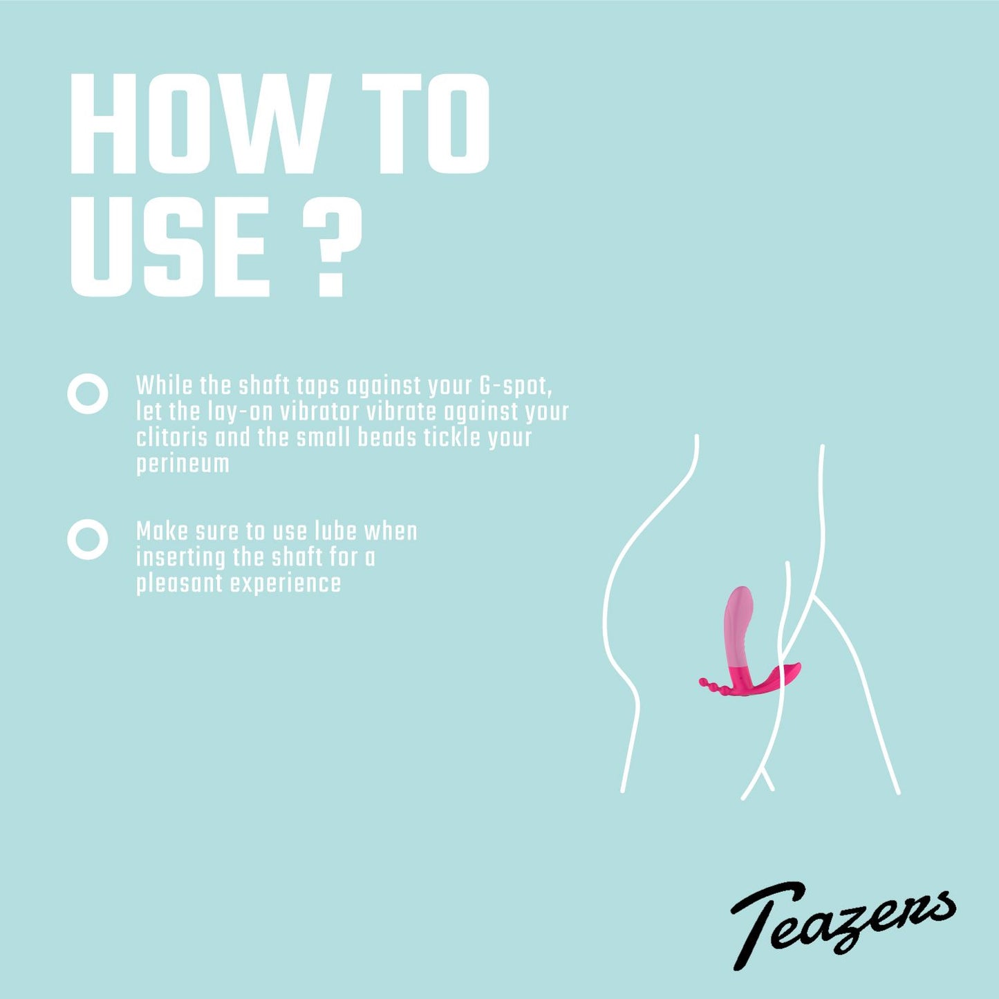 Teazers Draagbare Vibrator met Afstandsbediening