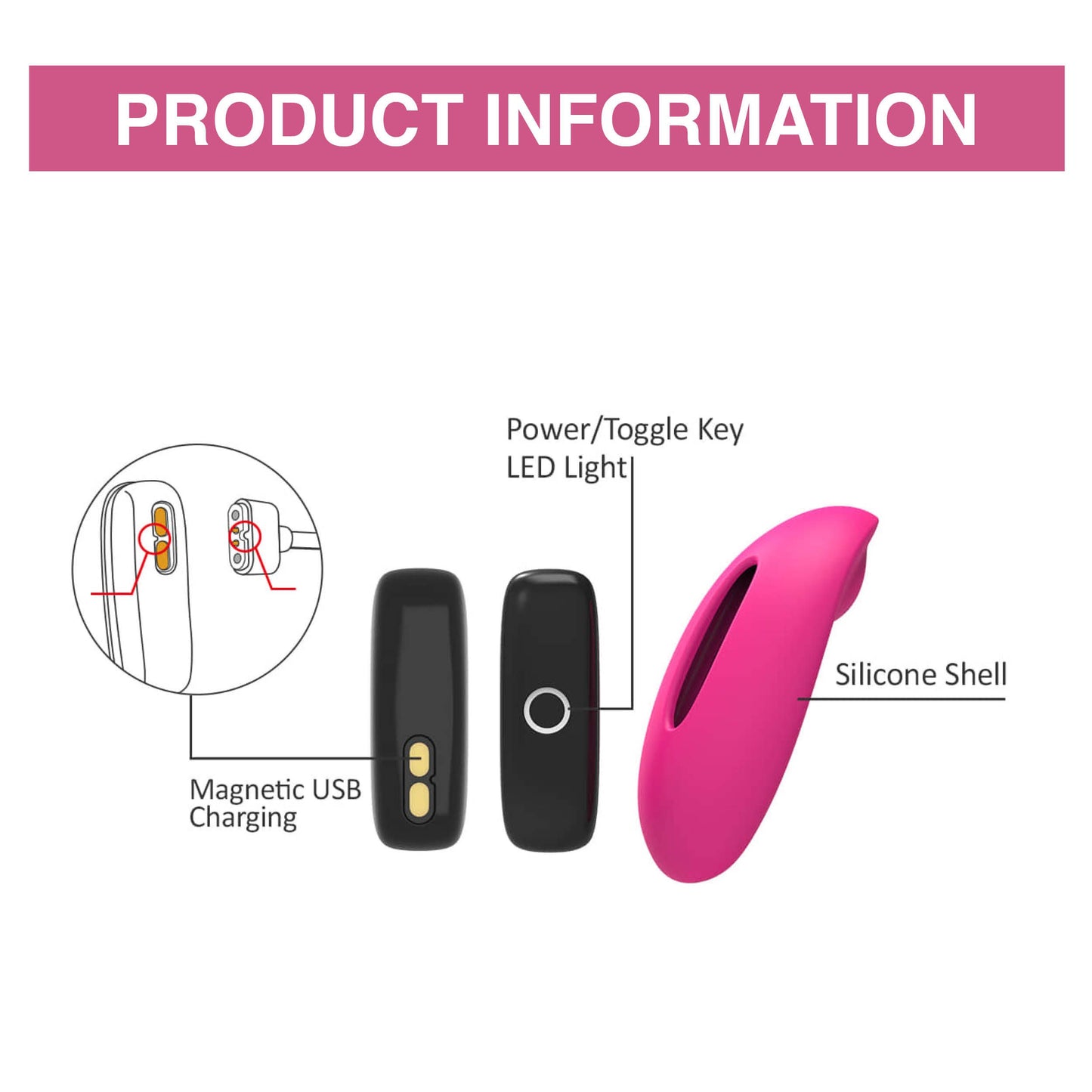 Magic Motion - Candy Met App Bedienbare Panty Vibrator - Roze