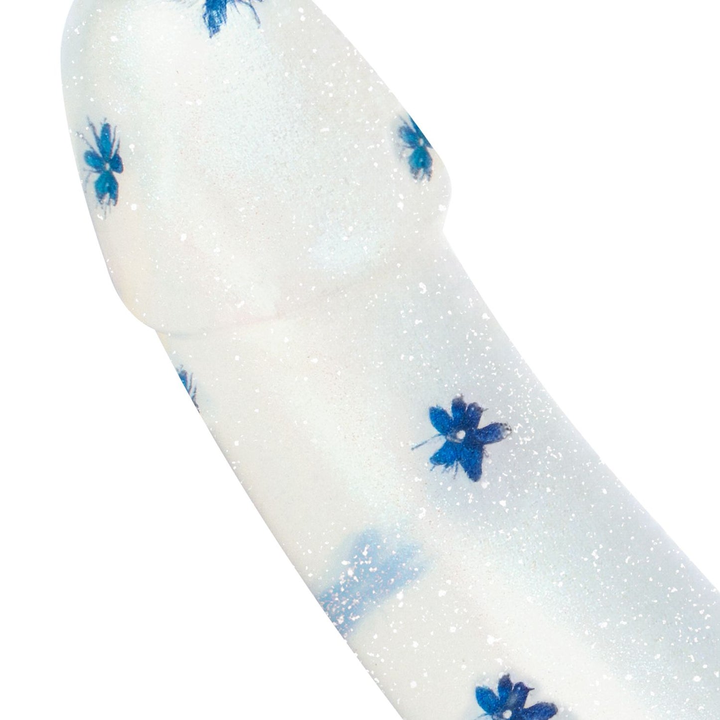 Dildo Collection - Blossom Bliss - Middelgrote dildo met blauwe bloemen