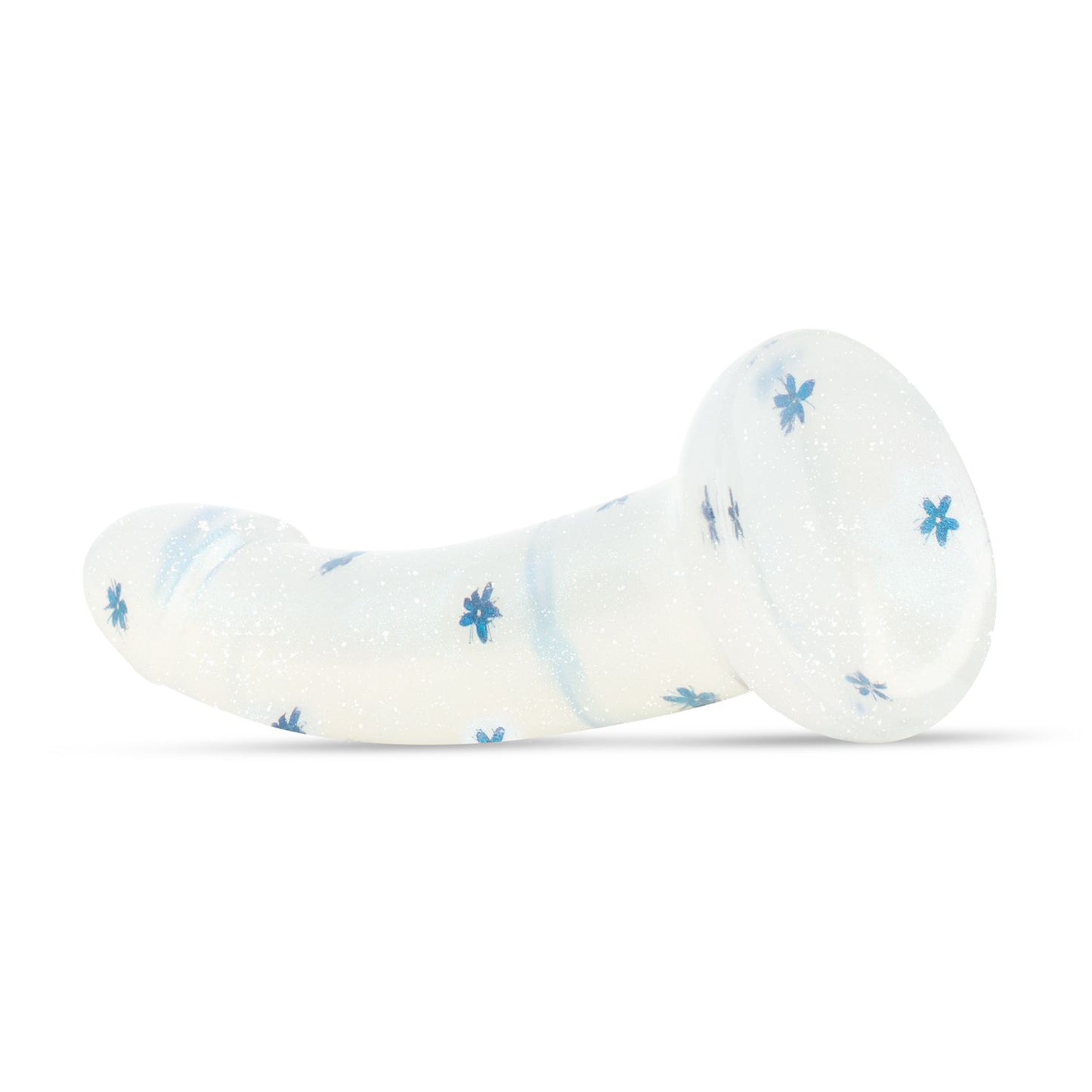 Dildo Collection - Blossom Bliss - Middelgrote dildo met blauwe bloemen