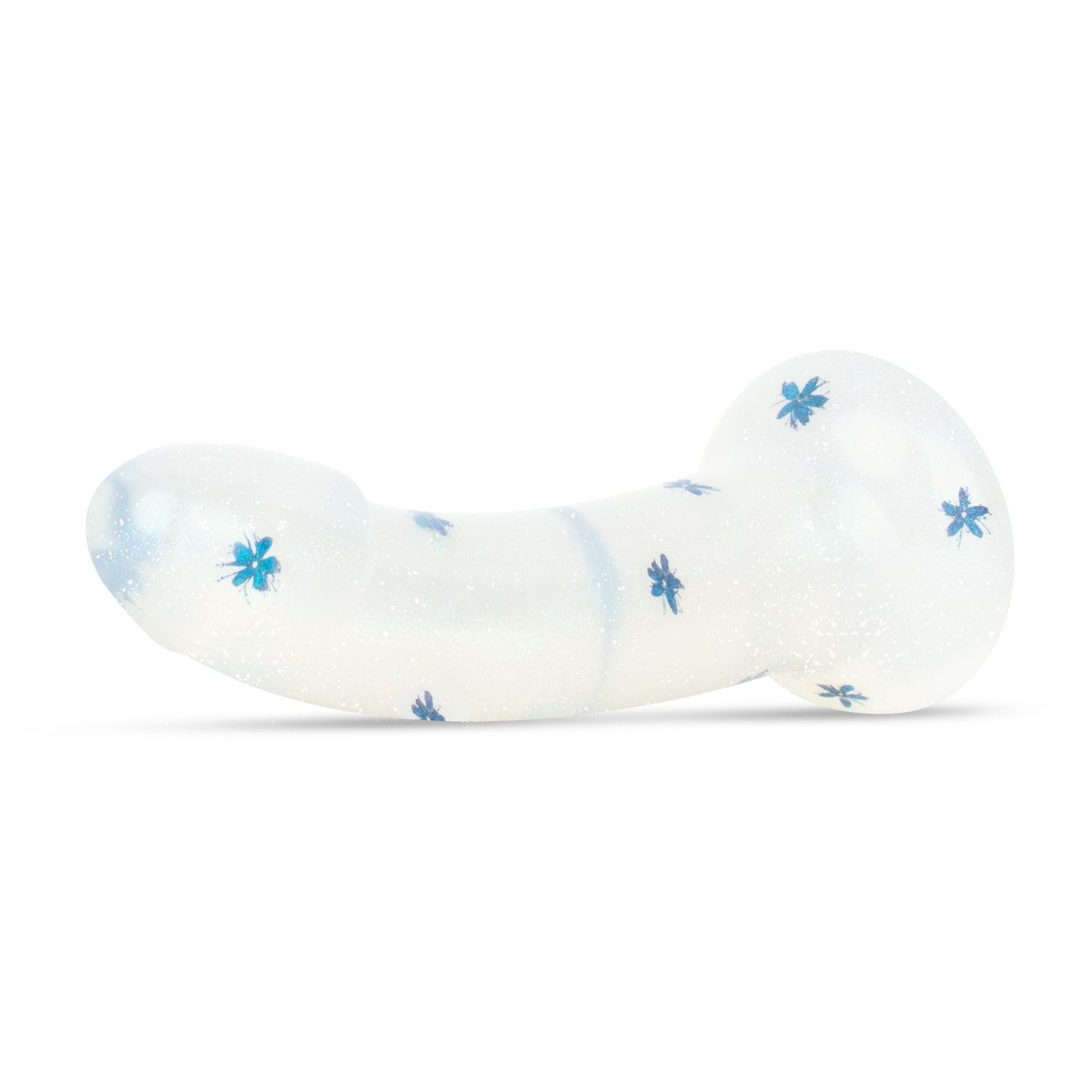 Dildo Collection - Blossom Bliss - Middelgrote dildo met blauwe bloemen