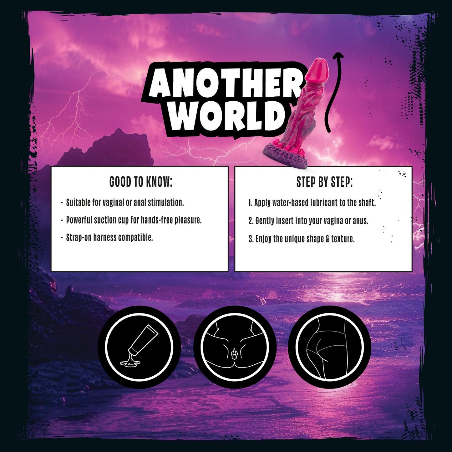 Mythical Mates - Another World Dildo Roze & Paars