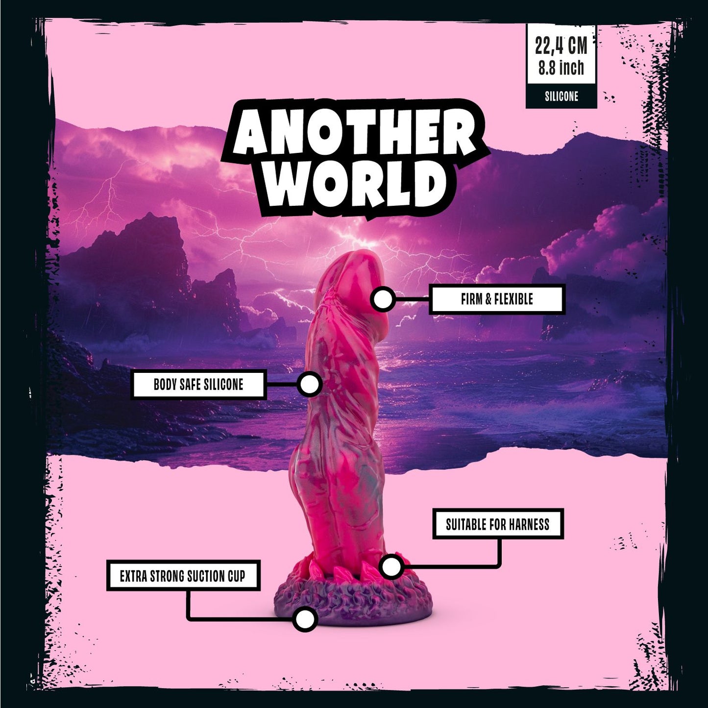 Mythical Mates - Another World Dildo Roze & Paars