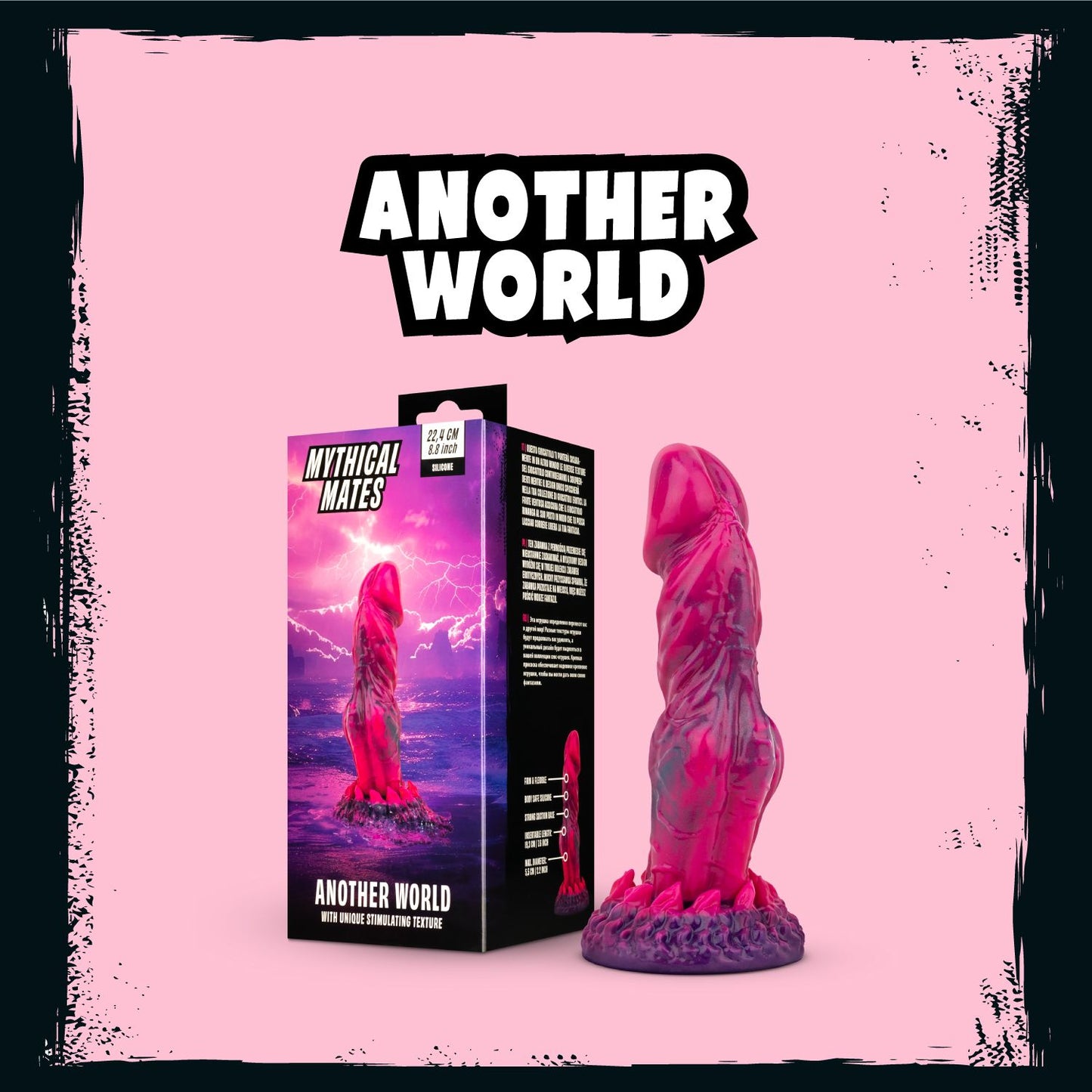 Mythical Mates - Another World Dildo Roze & Paars