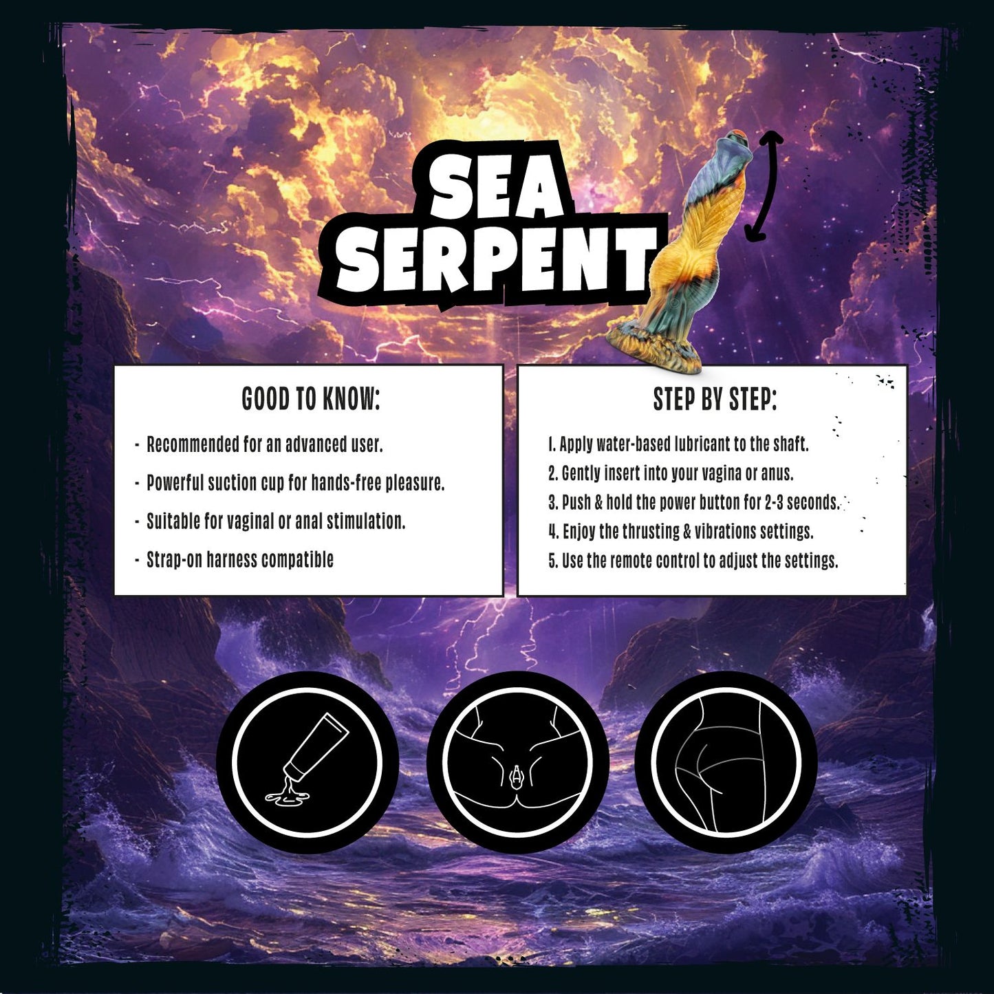 Mythical Mates - Sea Serpent Stotende Dildo