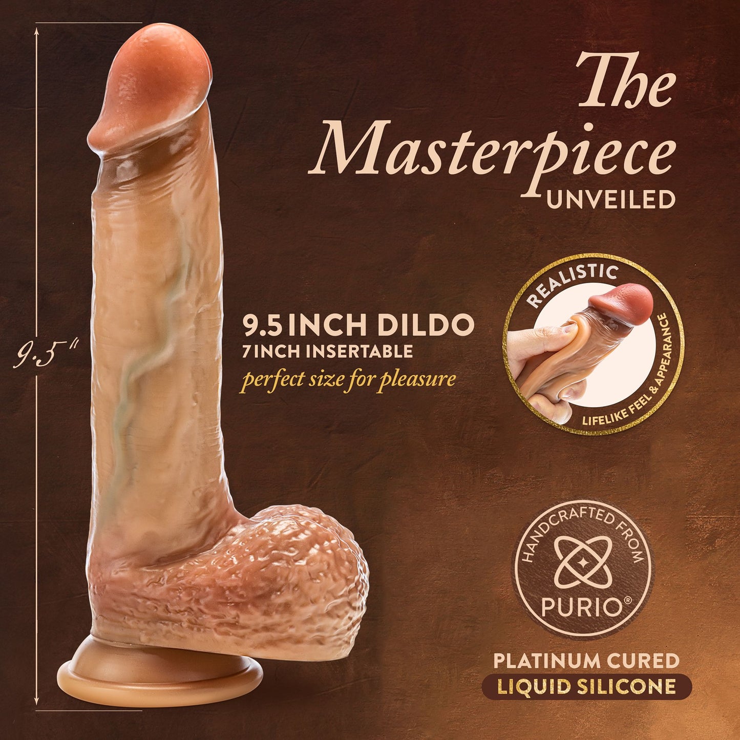 Blush - Renaissance Raphael Dildo met Schuivende Voorhuid - 24 cm