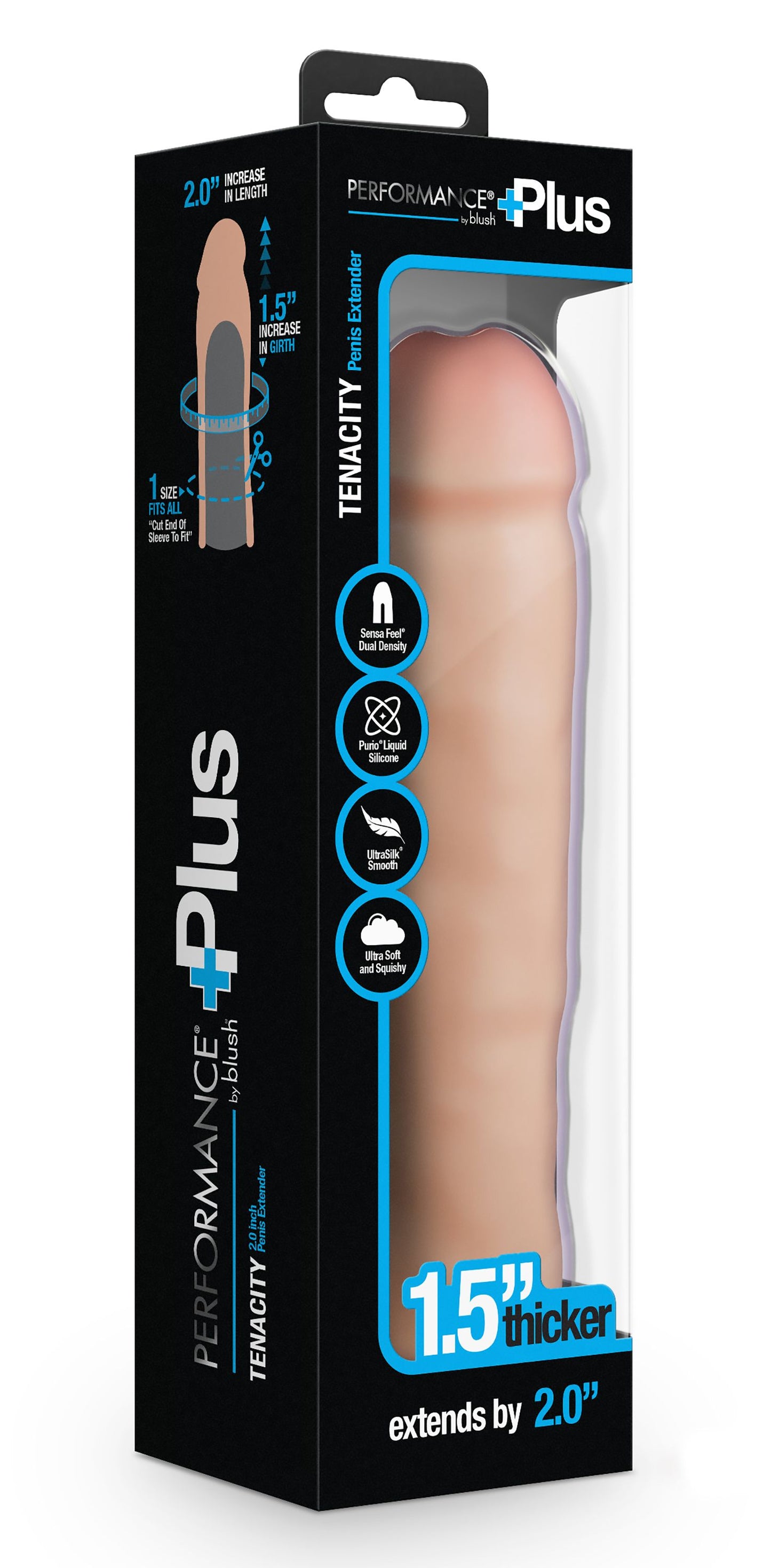 Blush - Performance Plus Tenacity Penis Xtender Siliconen - 5 cm