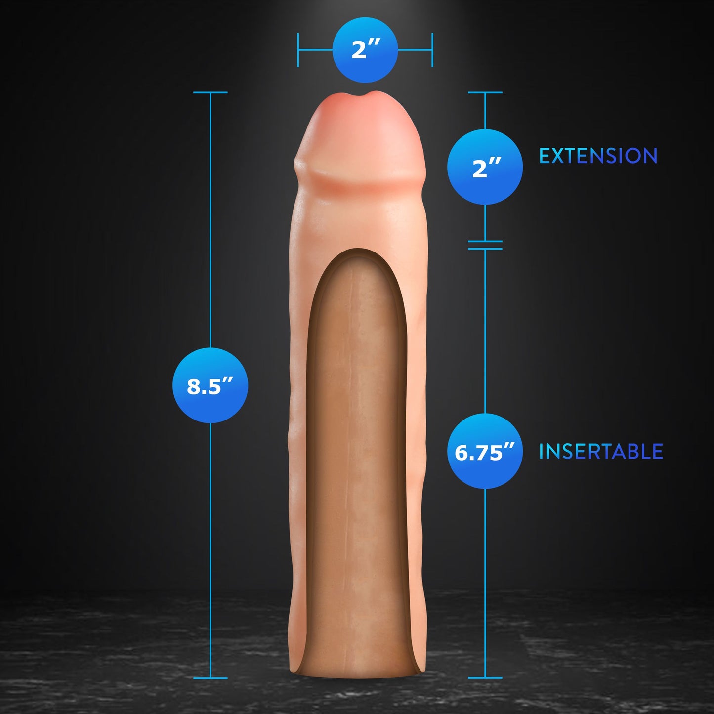 Blush - Performance Plus Tenacity Penis Xtender Siliconen - 5 cm