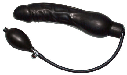 Infl. Dildo Black Latex Balloo