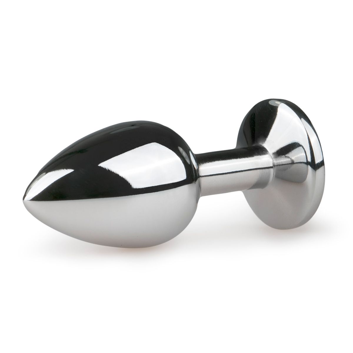 Metalen Buttplug met Zilveren Diamant - S