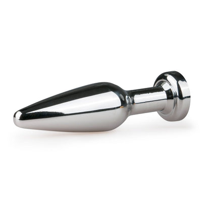 Metalen Buttplug met Diamant Zilver - L