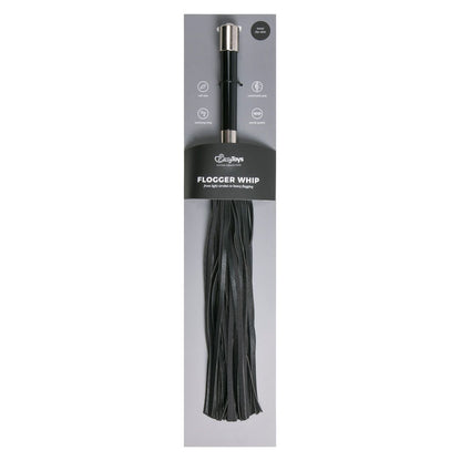 Lange flogger met metalen handvat