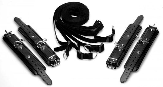 XR Brands - Bed Restraint Kit Bedboeien - Zwart