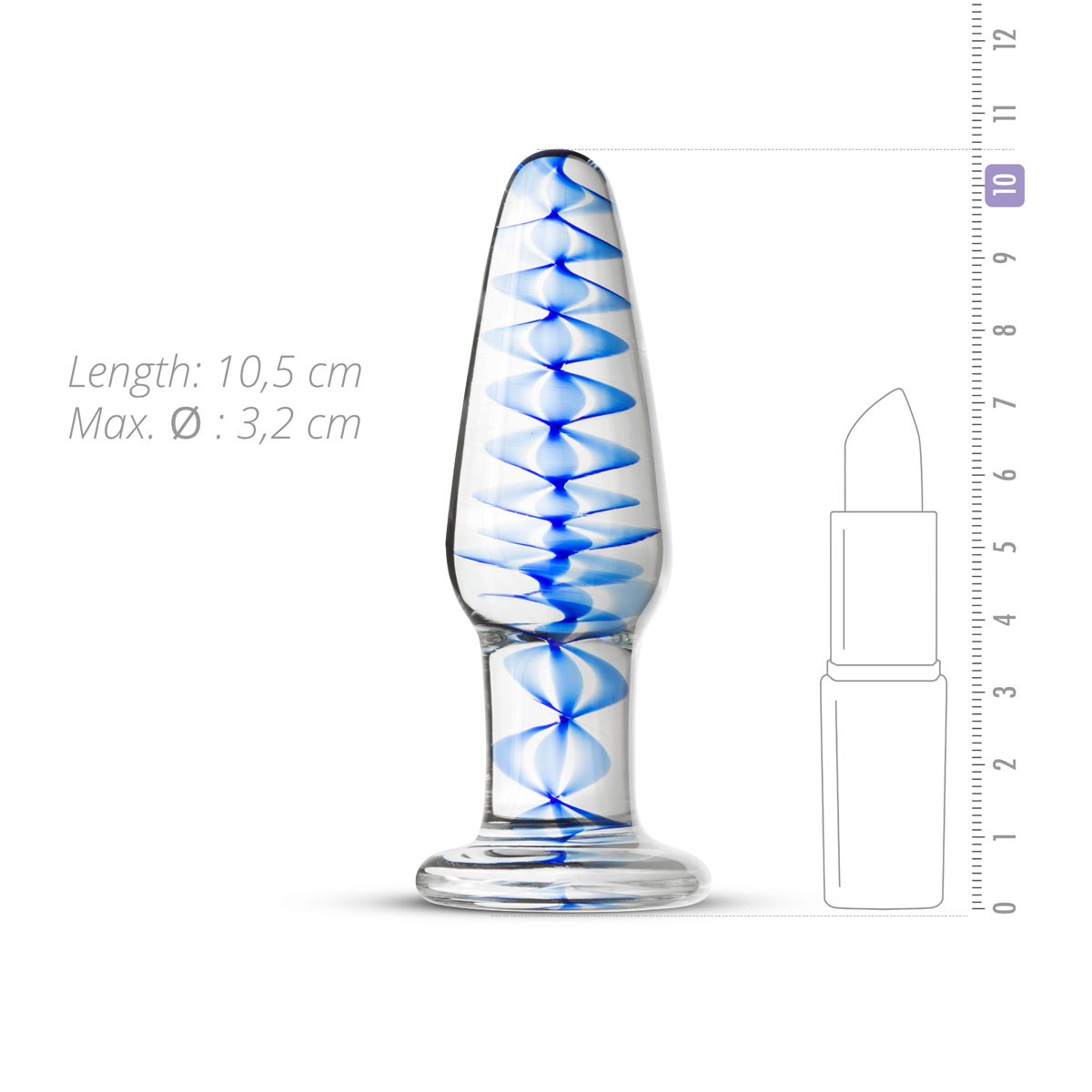 Glazen Buttplug No. 23