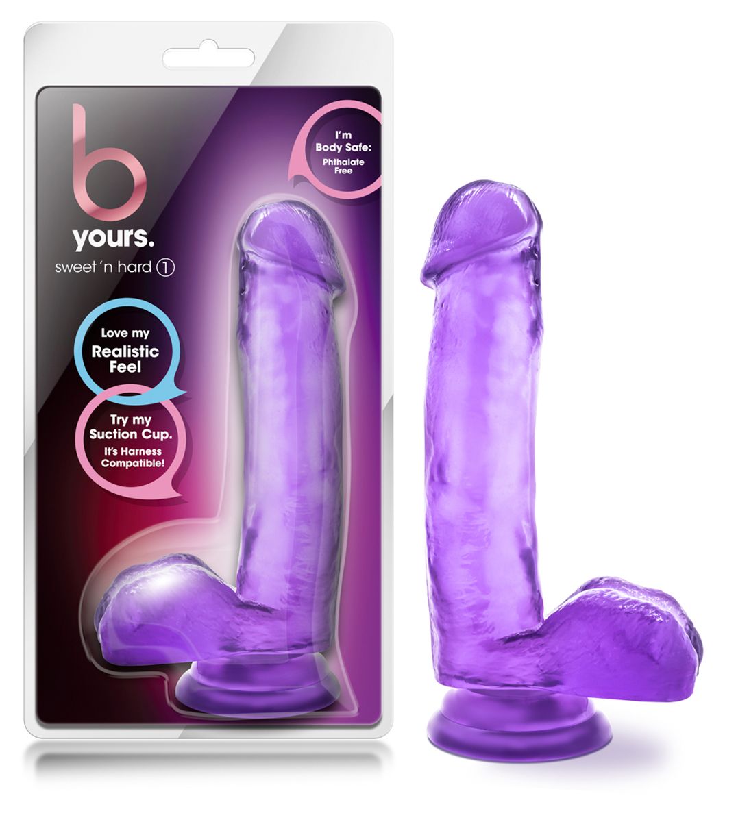 B Yours Sweet 'N Hard Realistische Dildo - Paars