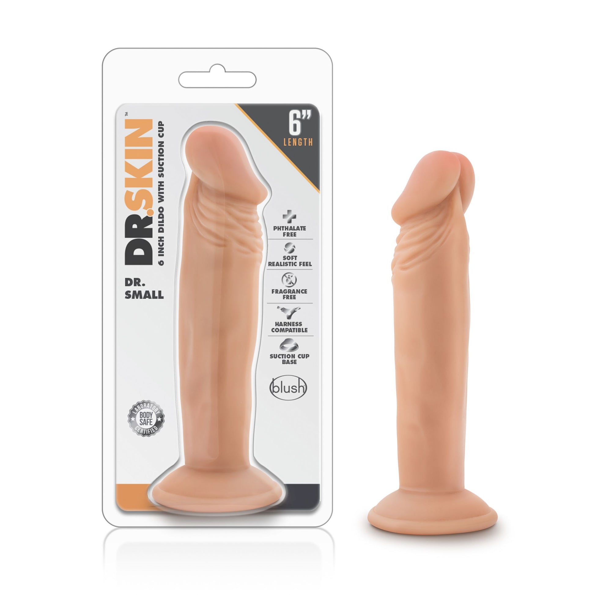 Dr. Skin - Dr. Small Dildo Met Zuignap 19 cm - Vanilla