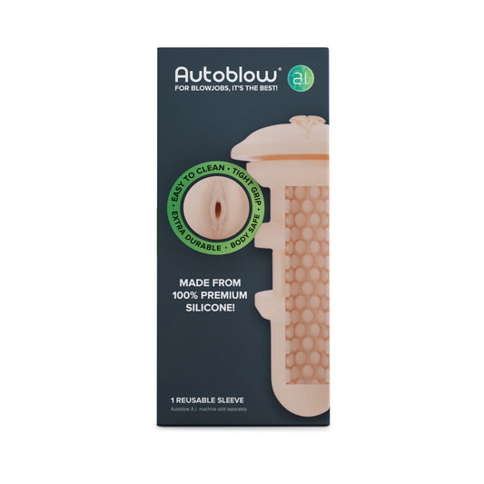 Autoblow - A.I. Siliconen Vagina Sleeve - Beige