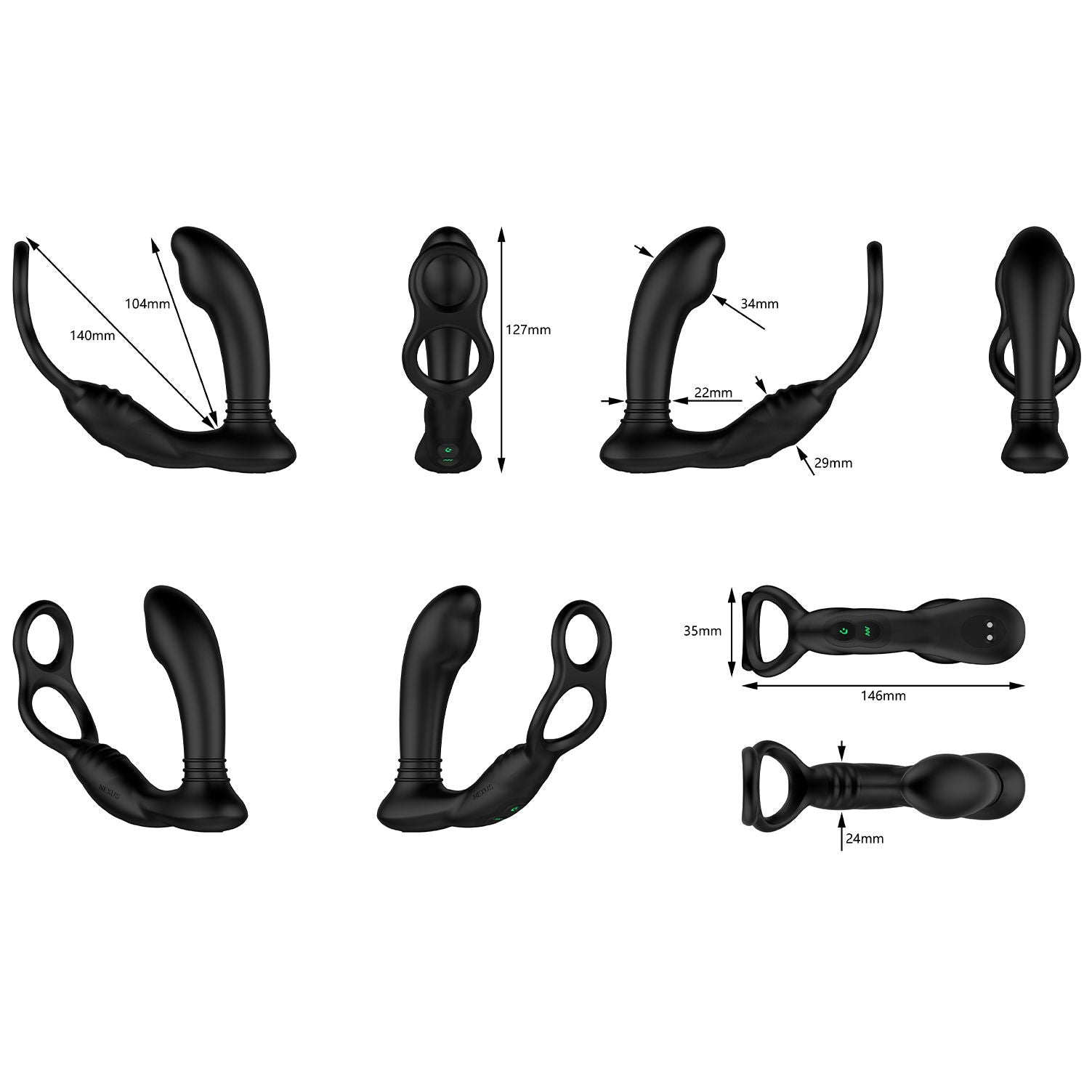 Nexus - Simul8 Vibrerende Anaal Vibrator Met Cockring