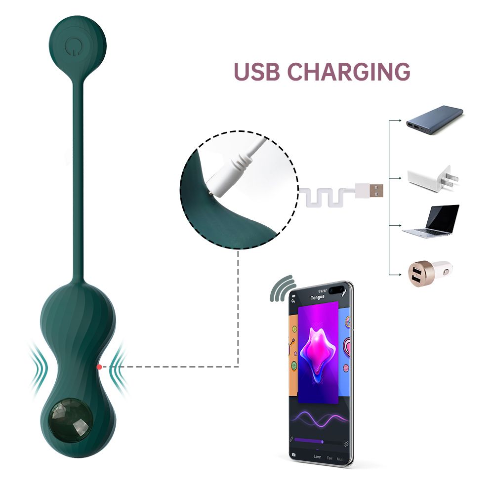 Magic Motion - Duo Smart Kegel Vibrator met Gewichtenset - Groen