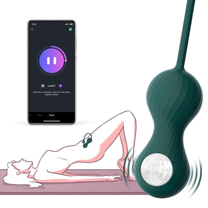 Magic Motion - Duo Smart Kegel Vibrator met Gewichtenset - Groen