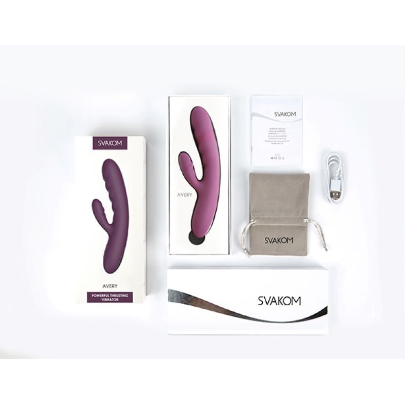 SVAKOM - Avery Krachtige Stotende Vibrator - Lila