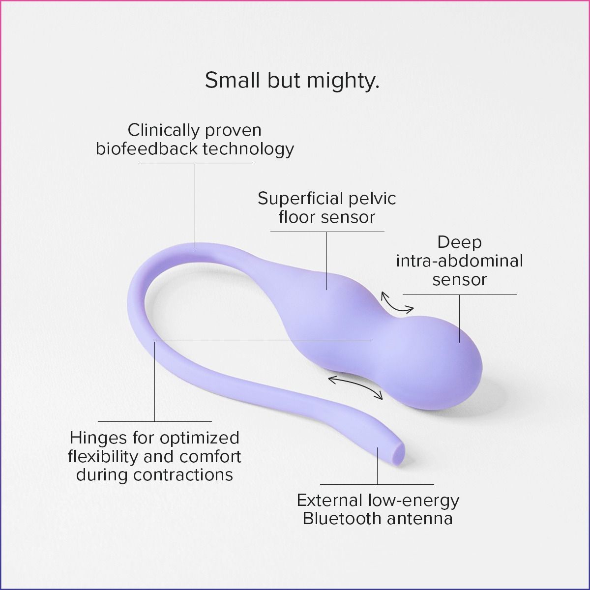 Perifit Care+ Dynamische Kegel-oefenapparaat - Lila