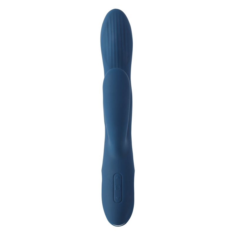Svakom - Aylin Krachtige Pulserende Vibrator met Twee Koppen - Donkerblauw