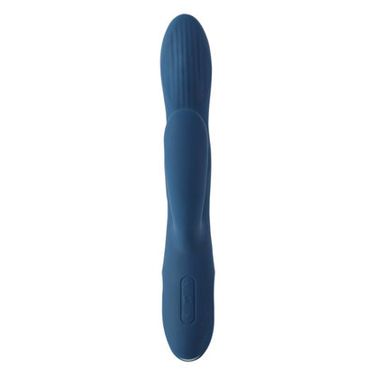 Svakom - Aylin Krachtige Pulserende Vibrator met Twee Koppen - Donkerblauw