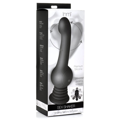 IN Shaking Siliconen Stimulator - Zwart