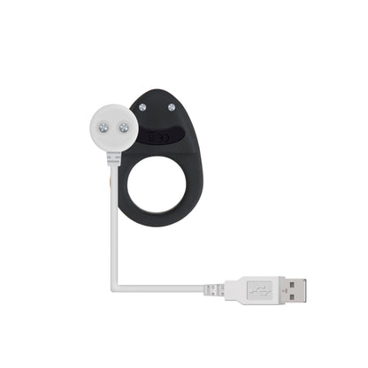 Evolved - Night Rider Vibrerende Cockring - Zwart