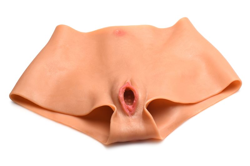 Slipje Siliconen Vagina + Kont - Small