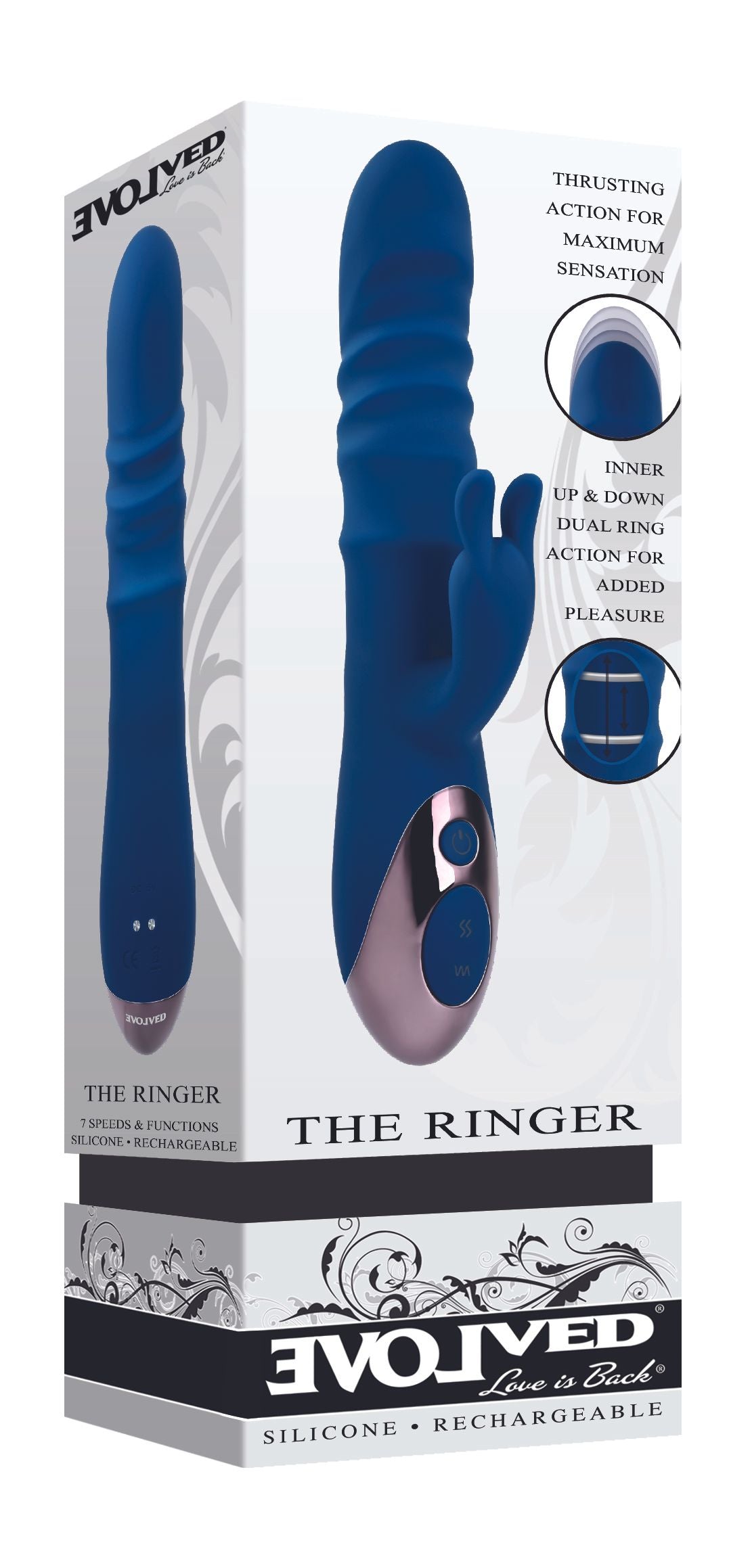 Evolved - The Ringer Rabbit Vibrator - Royal Blue