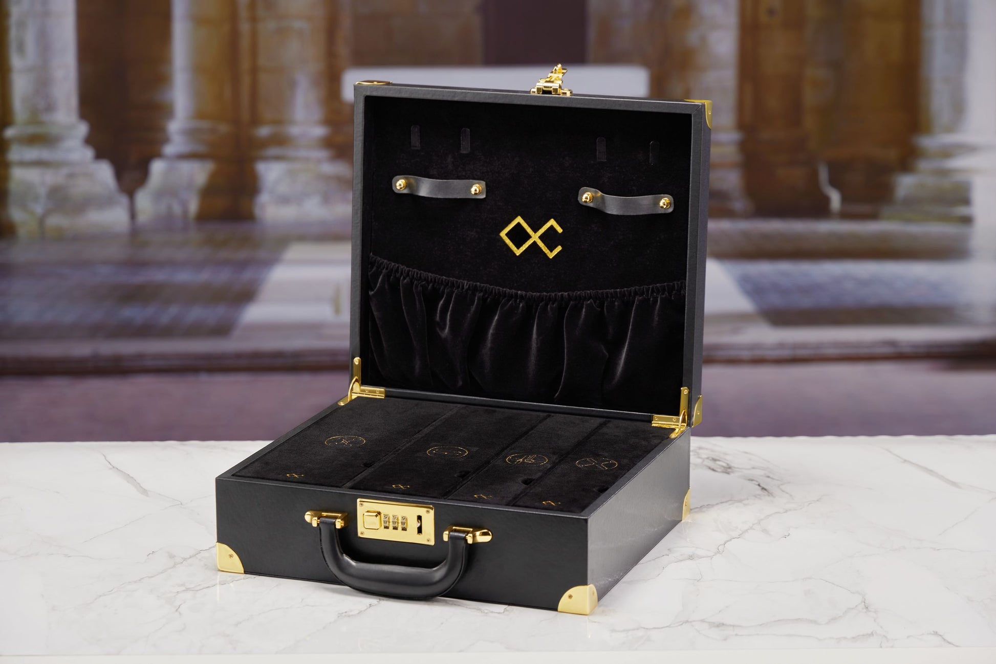 LOCKINK - Moonlight Luxe Opbergkoffer - zwart/goud