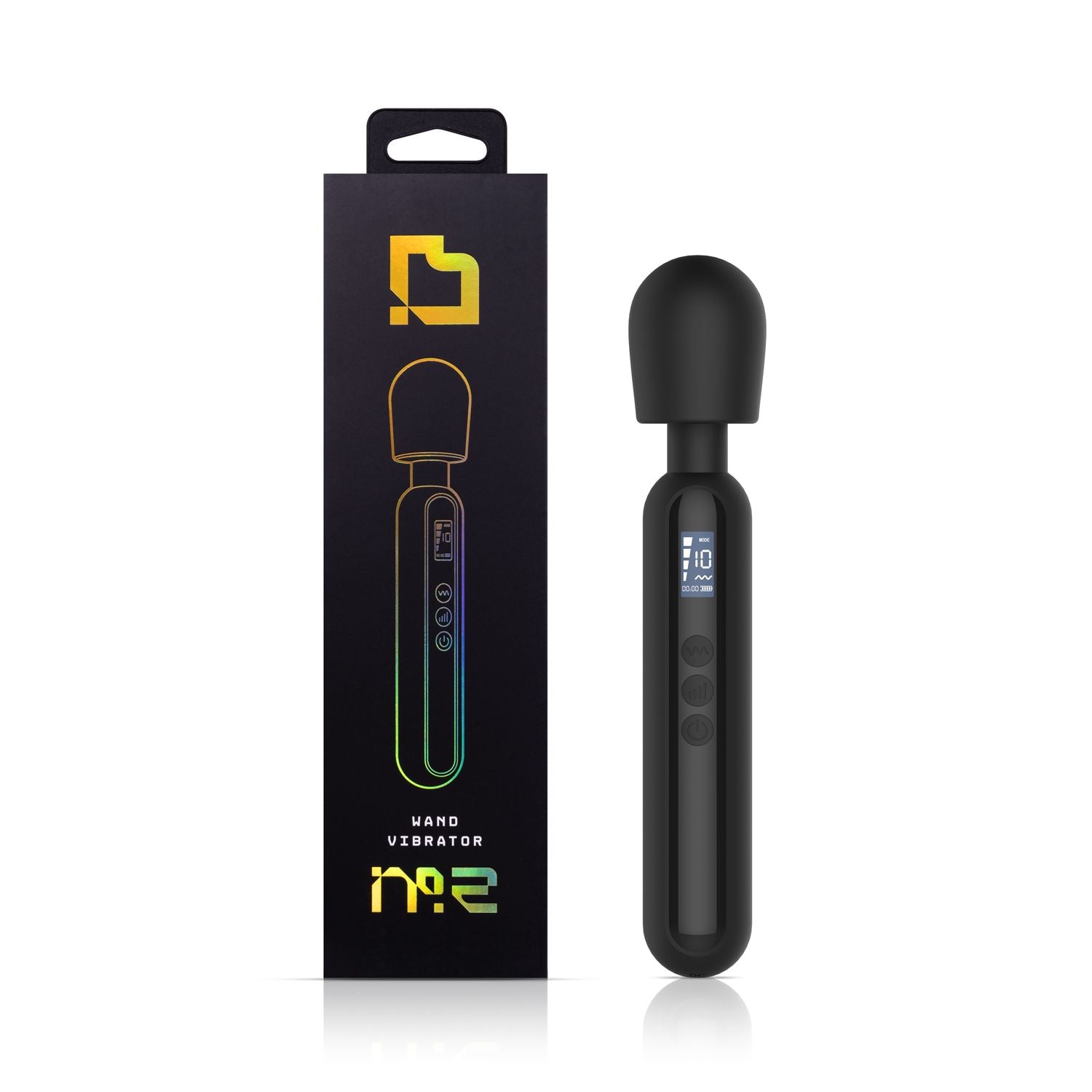 BLAQ - Digitale Super Wand Vibrator - Zwart