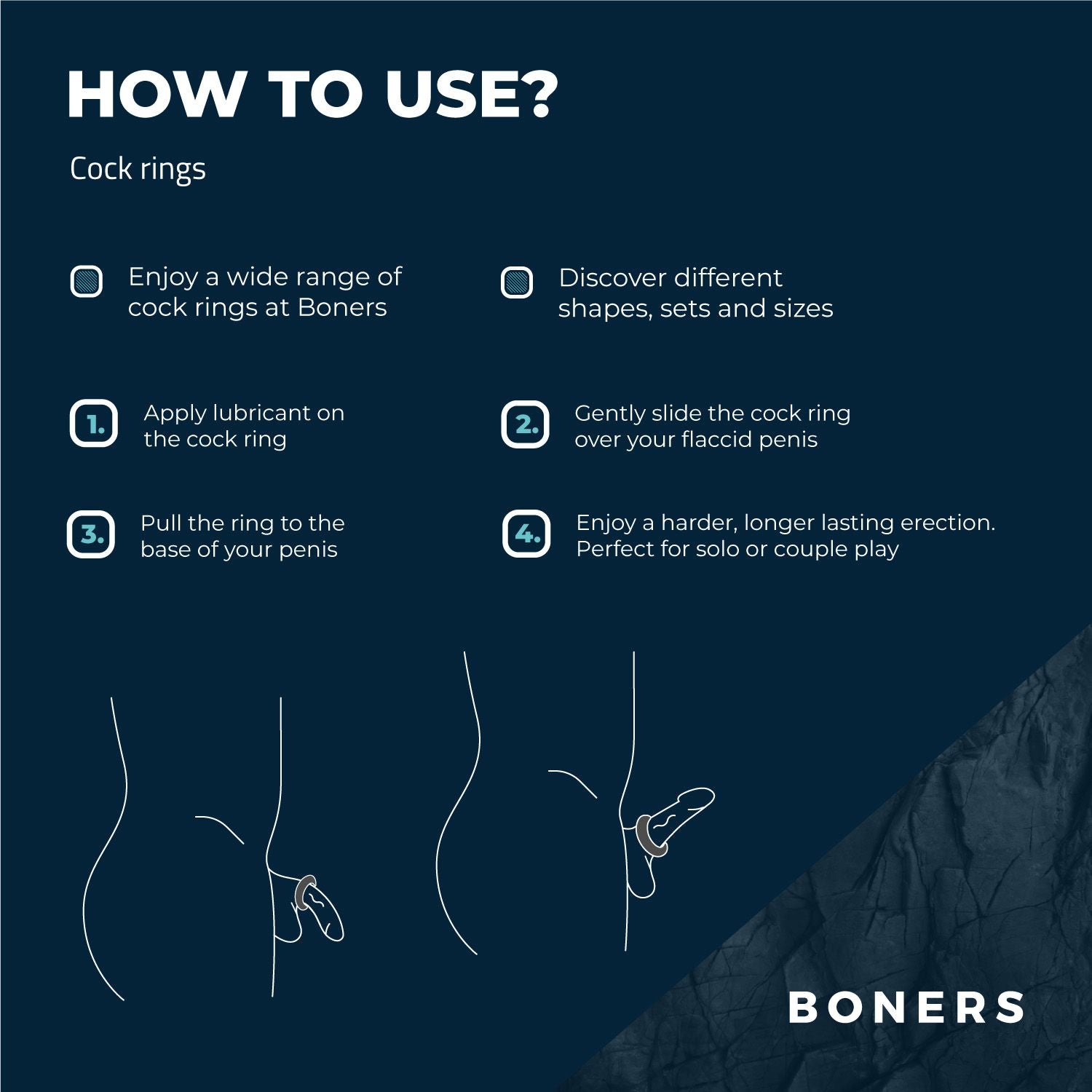 Boners Band Cockring - Grijs