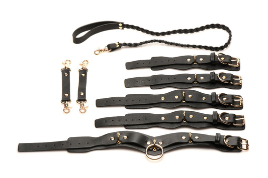 XR Brands - Lover's Restraints Set - Zwart