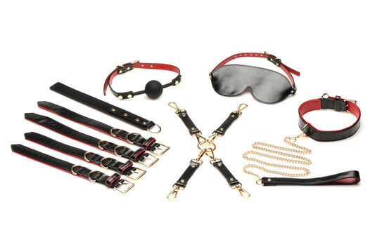 XR Brands - Lover's Luxe Bondage Set - Zwart