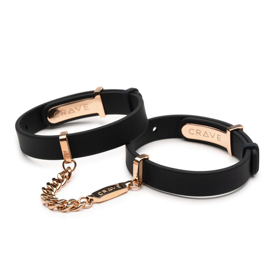Crave - ID Cuffs - Zwart & Roségoud