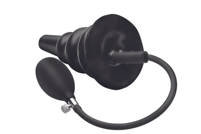 Opblaasbare Enema Buttplug - Zwart