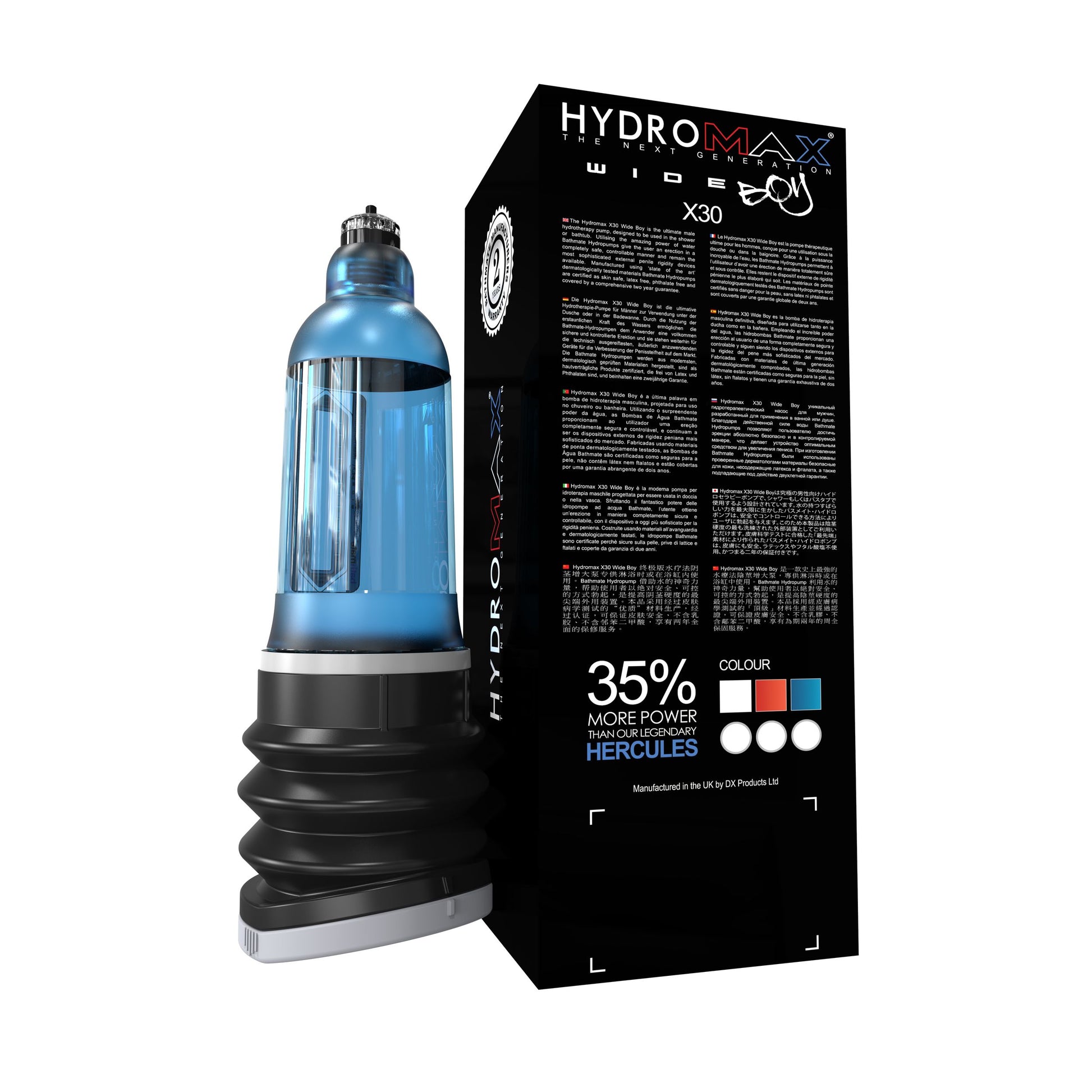 Bathmate - HydroMax7 Penispomp Wide Boy Blauw