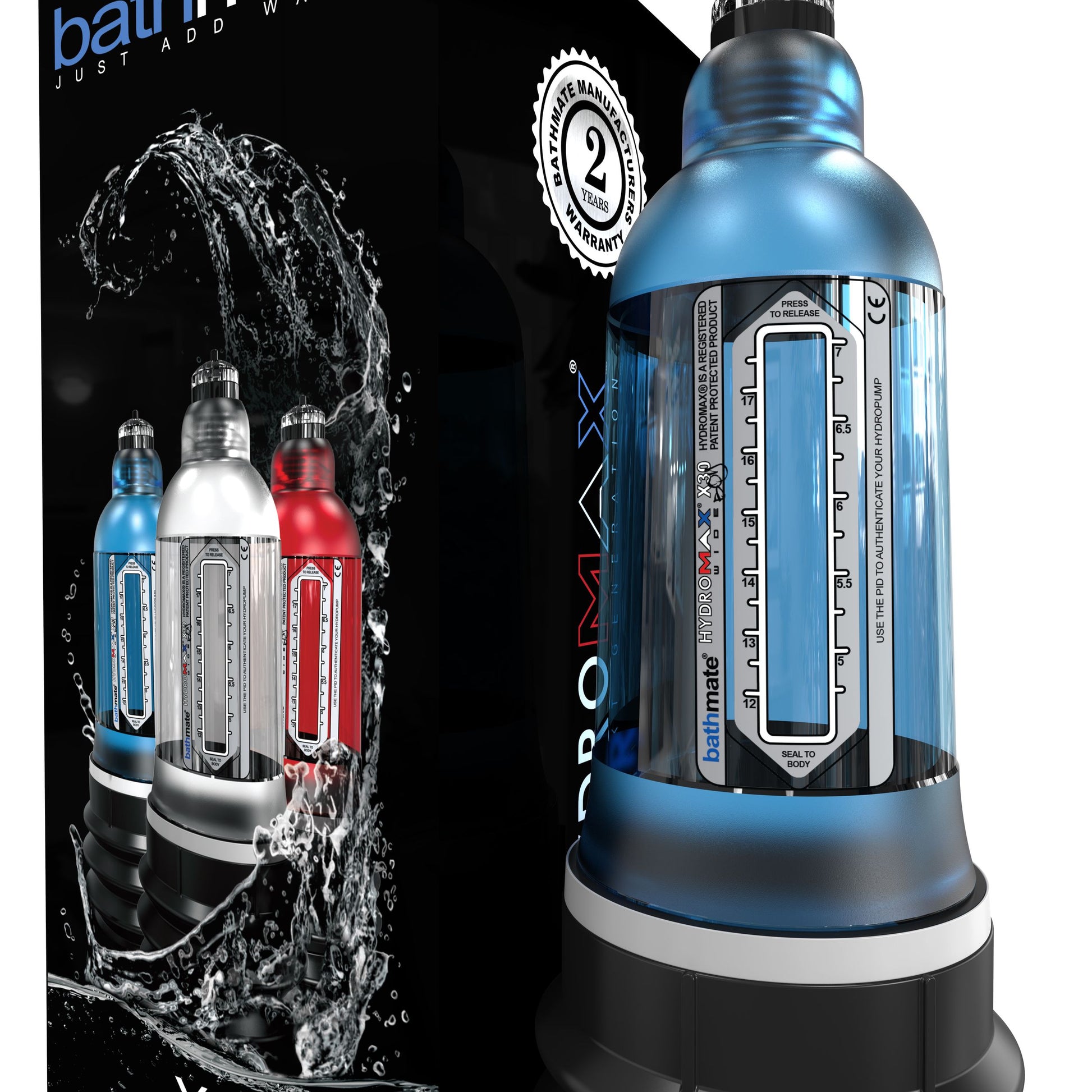 Bathmate - HydroMax7 Penispomp Wide Boy Blauw