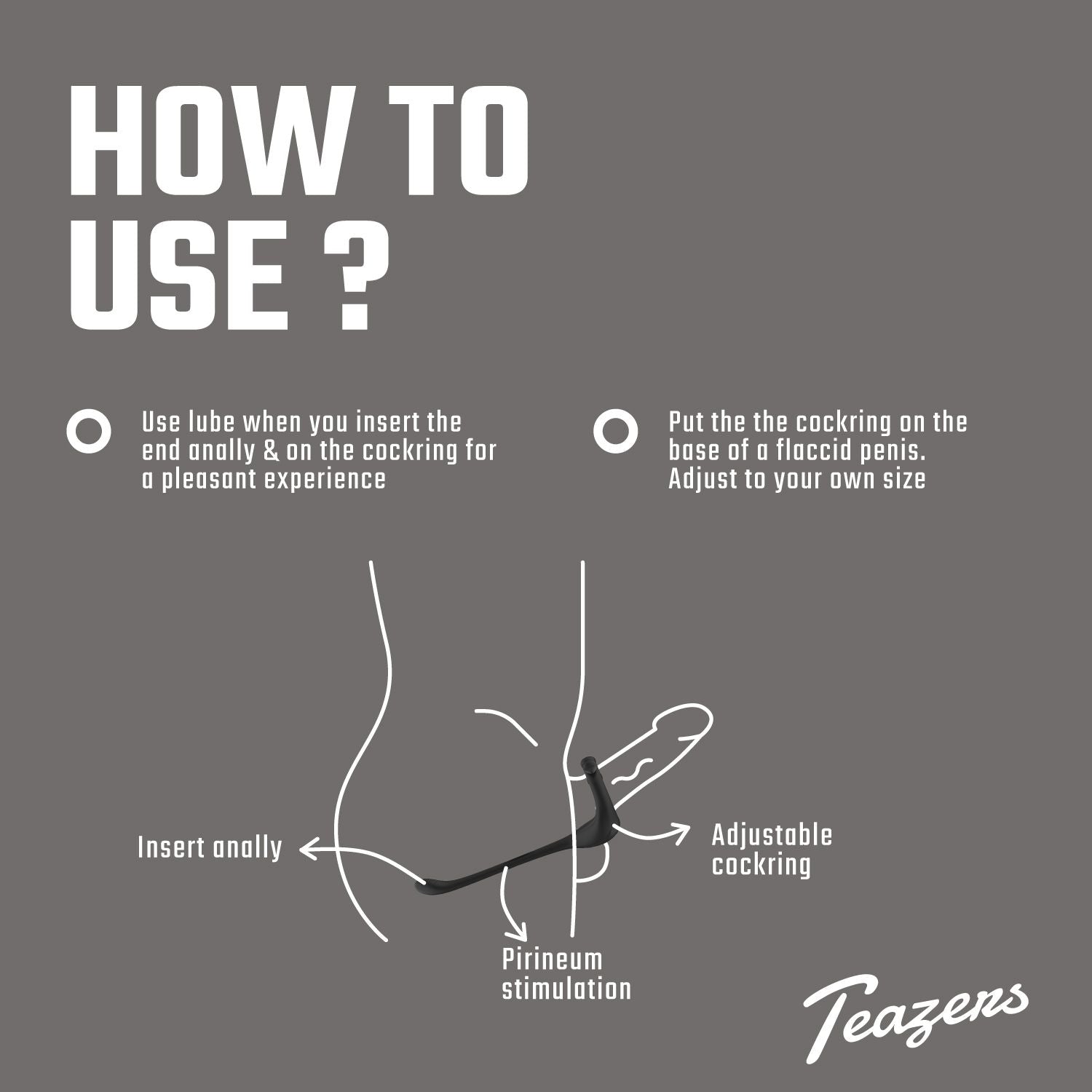 Teazers Driedubbele Prostaat Vibrator met Afstandsbediening