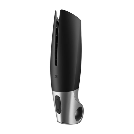Satisfyer Power Masturbator+ Connect App - Zwart/Zilver