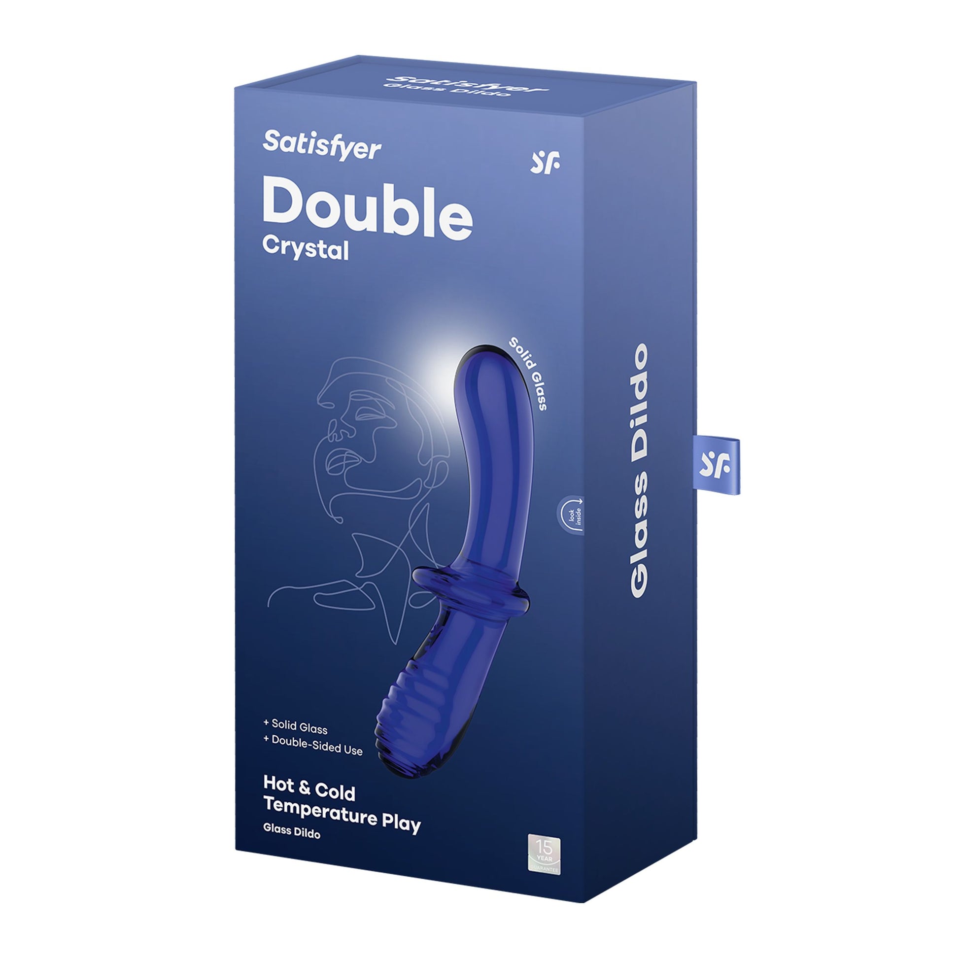 Satisfyer Double Crystal – Lichtblauw