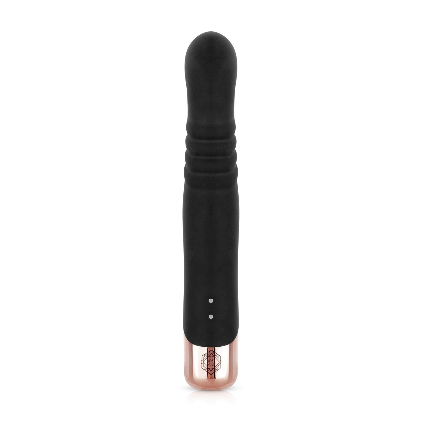 Rosy Gold - Rabbit Vibrator Met Stootfunctie - Zwart