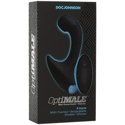 Doc Johnson - OptiMALE Vibrerende P-Curve - Zwart