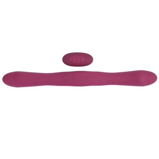 Doc Johnson - Dubbele Vibrator met Afstandsbediening - Rood