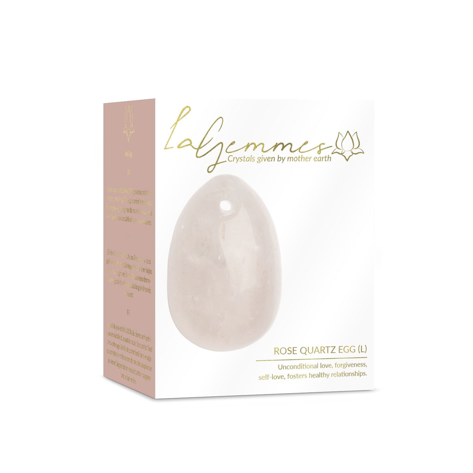 La Gemmes - Yoni-ei rozenkwarts (L)