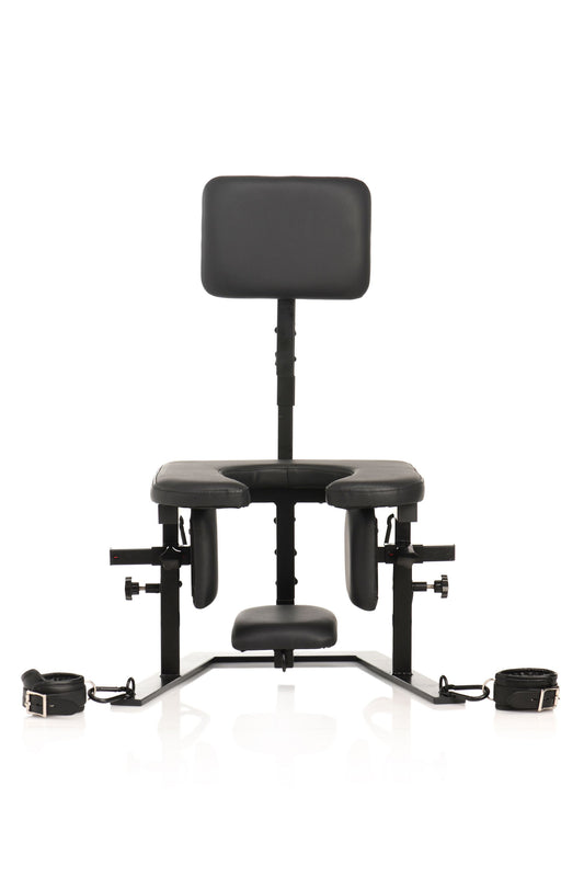 XR Brands - Pleasure Throne Orale Seks Stoel - Zwart